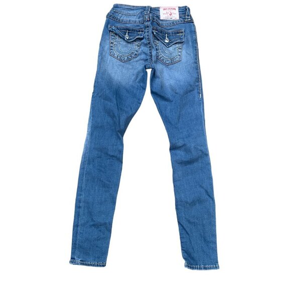 True Religion Jeans Size 26 SUPER SKINNY Blue - Picture 4 of 5